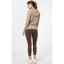 super natural Hooded Funnel Hoodie (Merino Wool) beige Ladies