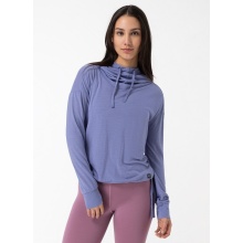 super natural Funnel Hoodie (Merino Wool) blue/purple Ladies