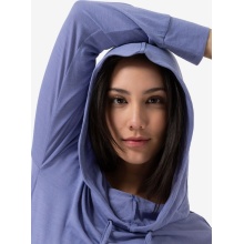 super natural Funnel Hoodie (Merino Wool) blue/purple Ladies