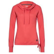 super natural Funnel Hoodie (Merino Wool) red Ladies