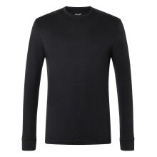 super natural Underwear Long Sleeve Shirt Tundra 175 - Merino Wool - Black Men