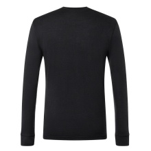 super natural Underwear Long Sleeve Shirt Tundra 175 - Merino Wool - Black Men