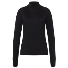 super natural Underwear Long Sleeve Tundra 175 Turtleneck - Merino Wool - Black Women