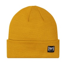 super natural hat Alpine Beanie (merino wool mix) mustard yellow - 1 piece