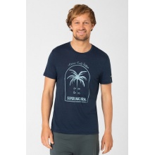 super natural Leisure T-shirt Graphic King Coco - Merino blend - dark blue Men