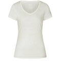 super natural Functional Underwear Short Sleeve V-Neck Sierra 140 Tee (Merino Mix) white Ladies