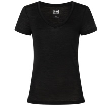 super natural Functional Underwear Short Sleeve V-Neck Sierra 140 Tee (Merino Mix) black Ladies