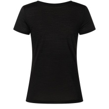 super natural Functional Underwear Short Sleeve V-Neck Sierra 140 Tee (Merino Mix) black Ladies