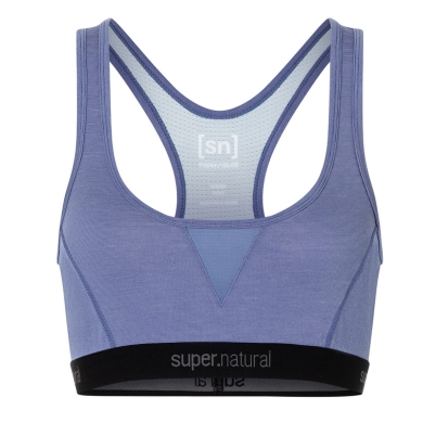 super natural functional underwear sports bra Tundra 220 Semplice (comfortable fit) blue/purple ladies