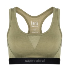 super natural functional underwear sports bra Tundra 220 Semplice (comfortable fit) aloe green ladies