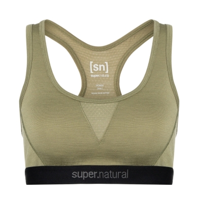 super natural functional underwear sports bra Tundra 220 Semplice (comfortable fit) aloe green ladies