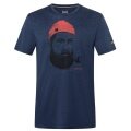 super natural Hiking/Leisure T-shirt Sailor Tee (Merino Mix) dark blue Men's