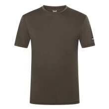 super natural Functional Underwear T-shirt Sierra140 Tee (Merino Mix, Moisture Transport) brown-green Men's