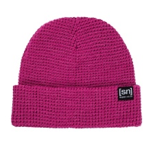 super natural winter hat city beanie (merino wool, ideal thermoregulation) fuchsia - 1 piece