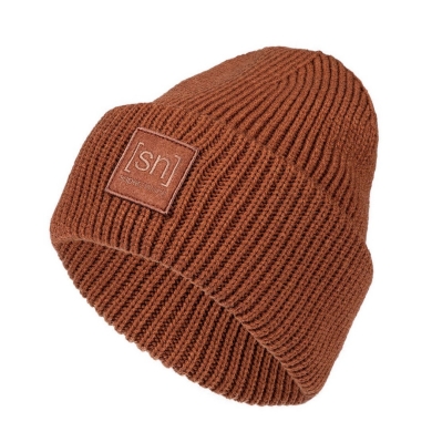 super natural winter hat Krissini beanie (comfortable wearing experience) brown Ladies - 1 piece