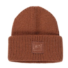 super natural winter hat Krissini beanie (comfortable wearing experience) brown Ladies - 1 piece