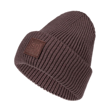 super natural winter hat Krissini beanie (comfortable wearing experience) dark brown Ladies - 1 piece