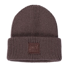 super natural winter hat Krissini beanie (comfortable wearing experience) dark brown Ladies - 1 piece