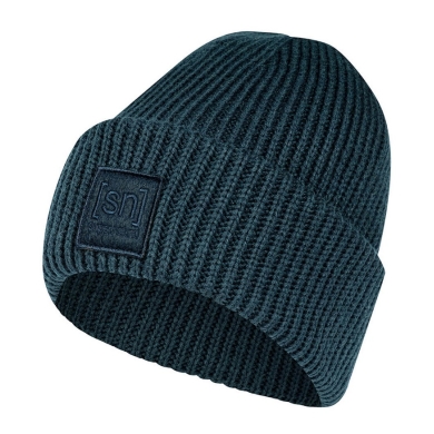 super natural Winter hat Krissini Beanie (comfortable wearing experience) dark blue Ladies - 1 piece