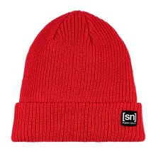 super natural winter hat Merino basic beanie (merino wool, ideal thermal protection) red - 1 piece