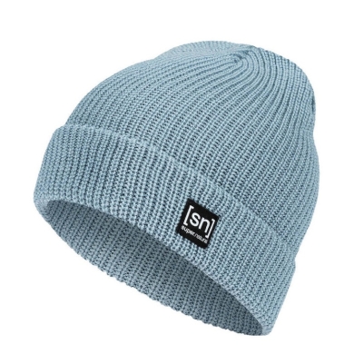 super natural winter hat Merino basic beanie (merino wool, ideal thermal protection) light blue - 1 piece