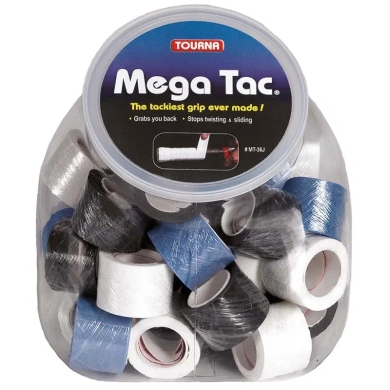 Tourna Overgrip Mega Tac Display white/blue/black 36x1