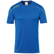 uhlsport Sport Jersey Stream 22 (100% Polyester) azure blue/lime yellow Men