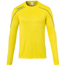 uhlsport Long Sleeve Shirt Stream 22 Lime Yellow/Azure Blue Men