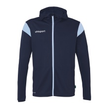 uhlsport Hooded Jacket Squad 27 Track (Full-Zip) navy blue/sky blue children