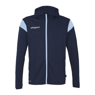 uhlsport Hooded Jacket Squad 27 Track (Full-Zip) navy blue/sky blue children