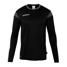 uhlsport Long Sleeve Shirt Squad 27 (100% Polyester) black/anthracite grey Men's