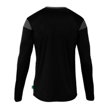 uhlsport Long Sleeve Shirt Squad 27 (100% Polyester) black/anthracite grey Men's