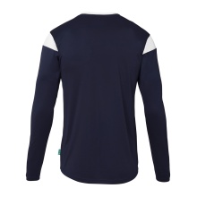 uhlsport Long Sleeve Shirt Squad 27 (100% Polyester) navy blue/white Men's