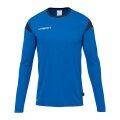 uhlsport Long Sleeve Shirt Squad 27 (100% Polyester) azure blue/navy blue Men's