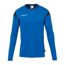 uhlsport Long Sleeve Shirt Squad 27 (100% Polyester) azure blue/navy blue Men's