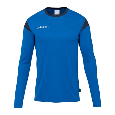 uhlsport Long Sleeve Shirt Squad 27 (100% Polyester) azure blue/navy blue Men's