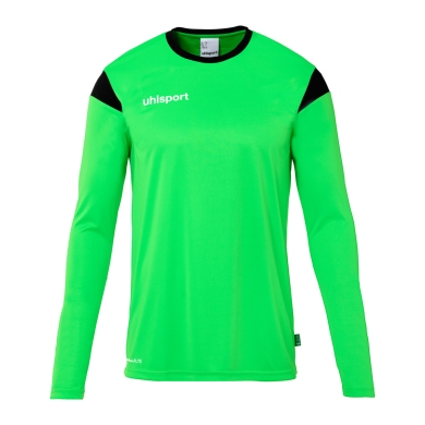 uhlsport Long Sleeve Shirt Squad 27 (100% Polyester) neon green/black Men's