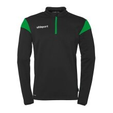 uhlsport Long Sleeve Zip Top Squad 27 (Stand Collar) black/green Men's