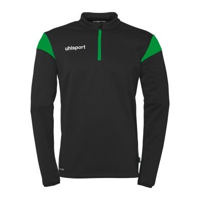 uhlsport Long Sleeve Zip Top Squad 27 (Stand Collar) black/green Men's