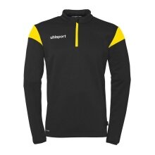 uhlsport Long Sleeve Zip Top Squad 27 (Stand-up Collar) black/yellow Kids