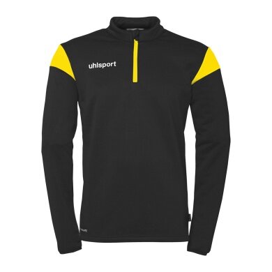 uhlsport Long Sleeve Zip Top Squad 27 (Stand-up Collar) black/yellow Kids