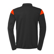 uhlsport Long Sleeve Zip Top Squad 27 (Stand Collar) black/orange Men's