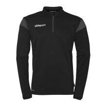 uhlsport Long Sleeve Zip Top Squad 27 (Stand Collar) black/anthracite grey Men's