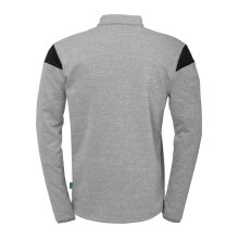 uhlsport Long Sleeve Zip Top Squad 27 (Stand-up Collar) grey/black Children