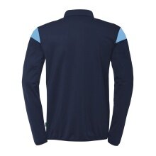 uhlsport Long Sleeve Zip Top Squad 27 (Stand Collar) navy blue/sky blue Men's