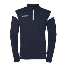 uhlsport Long Sleeve Zip Top Squad 27 (Stand Collar) navy blue/white Men's