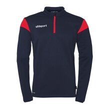 uhlsport Long Sleeve Zip Top Squad 27 (Stand Collar) navy/red Men's