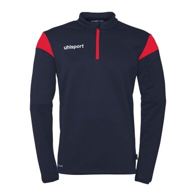 uhlsport Long Sleeve Zip Top Squad 27 (Stand Collar) navy/red Men's