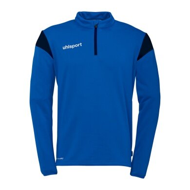 uhlsport Long Sleeve Zip Top Squad 27 (Stand Collar) azure blue/navy blue children