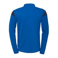 uhlsport Long Sleeve Zip Top Squad 27 (Stand Collar) azure blue/navy blue children